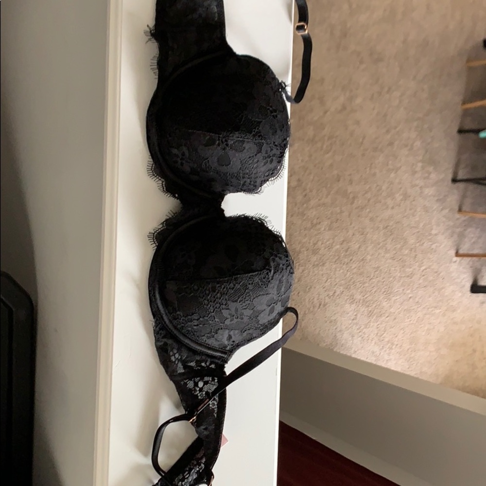 black lace Victoria Secret Bra